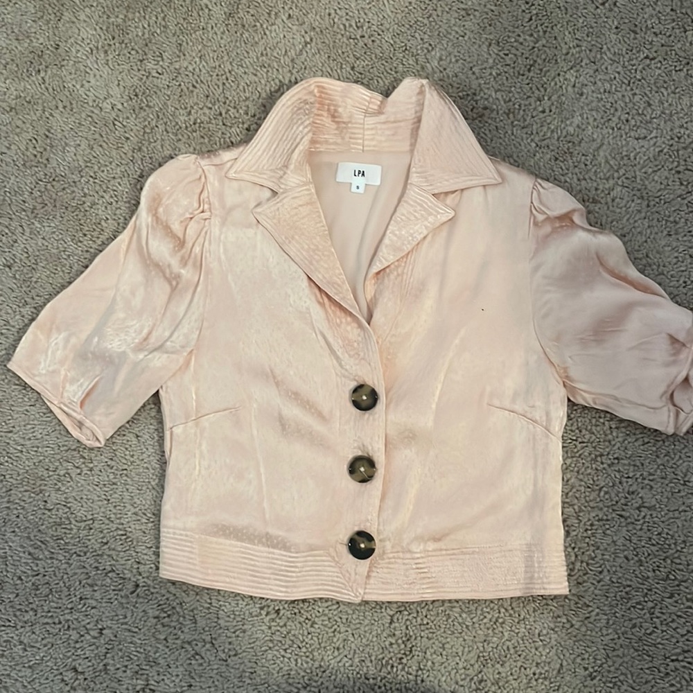 LPA pink silky top
